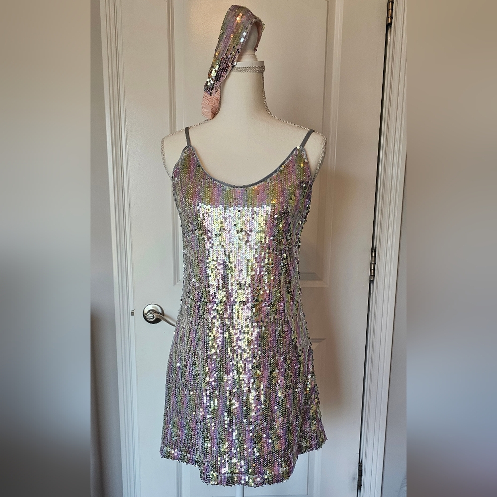 Sequin Mini Dress Size Small
